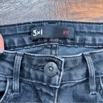 3x1  • Split-Seam Skinny Mid-Rise Jeans black stretch denim raw hem ankle cropped Photo 2