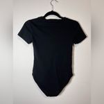 MANGOPOP Short Sleeve Crewneck T-Shirt Black One Piece Bodysuit Women’s S EUC Photo 3