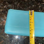 Tiffany & Co. Coin Card Holder‎ Wallet Blue Leather Wallet Pouch R Photo 7
