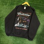 Budweiser King of Beers Oversized Crewneck Sweater Size Medium Photo 2
