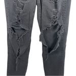 American Eagle  High Rise Ultra Distressed Baggy Mom Jeans in Black Size 6 Photo 5