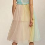 Anthropologie New Pernille Rosenkilde Strapless Tiered Tulle Dress size XL Photo 1