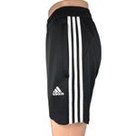Adidas  Womens Black White 3-Striped Logo Mid Rise Running Athletic Shorts Size S Photo 1