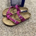 Birkenstock Mayari Festival Fuchsia Leather Sandal Womens Size 38 EUR, US L7, M5 Photo 3