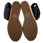 Eileen Fisher EUC  Leather Agnes Espadrille Wedge Sandals Black Size 8 Photo 8