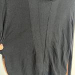 TSE  Italian Yarn black mixed media cashmere sweater Photo 2