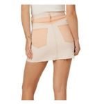 Hudson  Viper Mini‎ Skirt Women's 24 Orange Denim Colorblock Colorful Stretch Photo 1