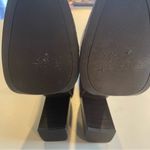 Journee Collection  Women’s Boots  Size 9 Wine Square Toe Block Heel Back Zip Up Photo 6