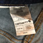 Carhartt Womens Slim-Fit Layton Skinny Leg Jeans Dark Wash 102734 Size 6 Photo 3