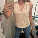 Y2K Halter Neck Top Cream Tan Size L Photo 0