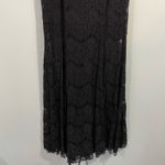 Betsy and Adam Betsy Adams Black Lace Overlay Mermaid Maxi Dress Size 4 Morticia Addams Photo 4
