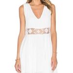 Free People  Summer Feeling White Embroidered Ivory Cream Dress Size Large NWT Photo 1