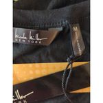 Nicole Miller Women's V-Neck Tie Front wait Mini Casual Dress Black Medium NWT Photo 5