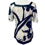 White House | Black Market Silk Graphic Shirt Sz S Photo 7