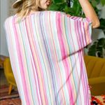 Main Strip Pink and White Blouse Elegant Top Photo 2