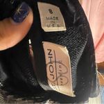 St. John Vintage  designer black knit dress sheer long sleeve and sequin detail 8 Photo 7