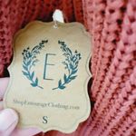 FAVLUX rust off shoulder hip length sweater size small Photo 9