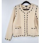 Rails Womens Cardigan Ivory Juliette Wool Cashmere Sweater Long Sleeve Large Photo 4