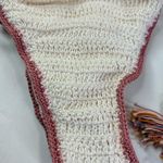 New Anna Kosturova Crochet Dusk Rainbow Mesh Bikini Bottom Handmade Small White Photo 2
