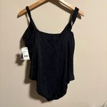 La Blanca NWT 's Swim Black Island Goddess Plunge Lace Up One Piece- Size 22W Photo 4