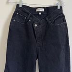 Abercrombie & Fitch  The Dad High Rise Jean Size 8 / 29 Cross Front Black Photo 3