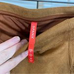 Spanx  Faux Suede High Rise Tummy Shaping Leggings in Rich Caramel size large P‎ Photo 3