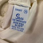 Vintage Sears The Improved Doesn't Slip White Lace Trim Nylon Slip Dress Size undefined Photo 2