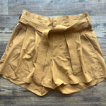 Athleta  Womens Skyline II Shorts in Tuscan Gold Paperbag Waist Size 8 Photo 0