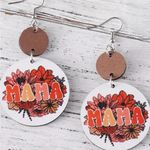 Floral Mama Earrings Red Photo 0