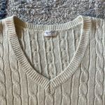 Brandy Melville Preppy Y2k John Galt () White Cable-knit Indie Sweater Vest OS Photo 2