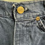 Vintage 70s 80s Chic High Rise Denim Skirt Size 0 25" Waist Midi Made in USA Blue Photo 4