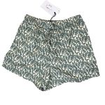 ONIA  Sage air linen elastic drawstring printed linen ratti branch blend shorts Photo 2