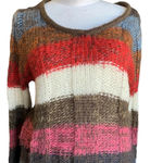 Ashley by 26 International  women's size large striped sweater with pockets Photo 2
