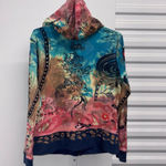 Kaktus colorful tie Dye Hoodie Blue Women's Size M Size M Photo 5