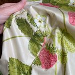 Thrilling 70s maxi dress botanical strawberry print near deadstock condition Size 4 Photo 2