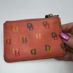 Dooney & Bourke  Y2K Rainbow Zipper Pink Heart Signature Coin Pouch Photo 4