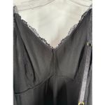 Flora Nikrooz FN  black tank lace chemise nightgown size large 33" length Photo 7