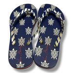 Vera Bradley  Turtles Flip Flops‎ Red White Blue Stripes Size 7 8 M Photo 1