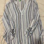 Lush Clothing Striped Top / Cover Up Top Photo 0