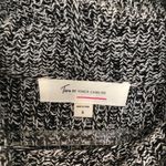 Vince Camuto Marled Cowl Neck Sweater Black White Small Cut Outs Photo 2