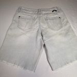 Grane Slim Denim Jean Shorts Light Wash Raw Hem Distressed Size 9 Juniors # Gray Photo 1