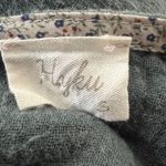 Hyku Fit & Flare Dress Hunter Green‎ Purple Ombre Dip Dye Raw Edges Gauzy Size S Green Photo 6