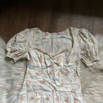 Reformation Gina 100% Linen Mini Dress In Mildred Photo 8