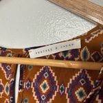 Peaches & Cream Orange Multi Color Aztec Print Light Weight Spring Mini Dress S Photo 3