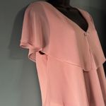 Slny Dusty Pink 16 Ruffle Tiered Dress Romantic Flowing Feminine Flattering Chic Photo 7
