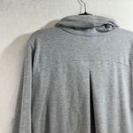 Jockey Gray Sweatshirt Women's Size XL Finger Slit Sleeve Soft Fleece Cowl Neck Photo 6