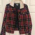 Rubbish Plaid Wool Coat with Sherpa Collar Photo 0