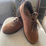 SAS Walk Easy Shoes Womens Sz 9.5M Oxford Suede Brown Tripad Lace Up Walking USA Photo 0