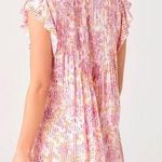 Poupette St Barth Sasha lace trimmed mini dress size medium Orange Photo 1