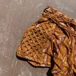 Free People Romantics Patola Ikat Lattice Shorts Photo 5